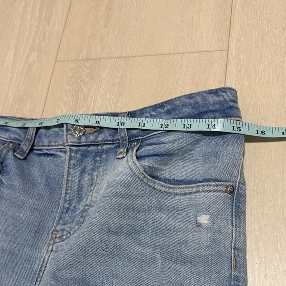 Express Light Blue 90’s Ankle Boot Mid Rise Jeans - Picture 7 of 11